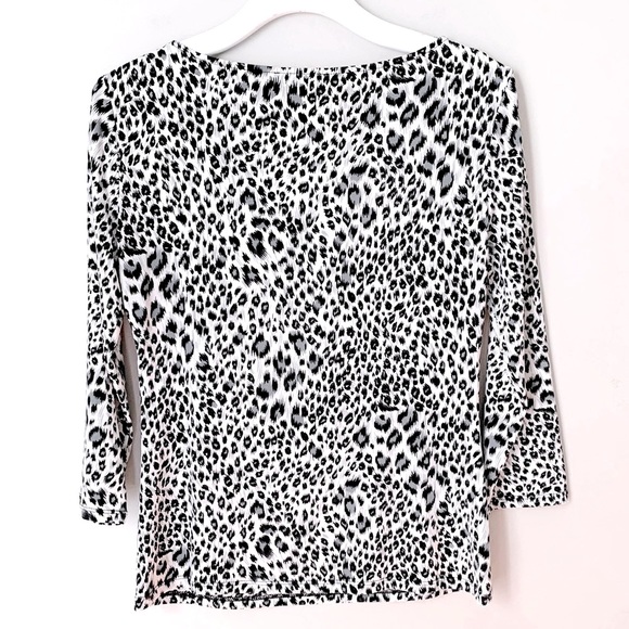 Carmen Marc Valvo size S animal print top - Picture 10 of 13